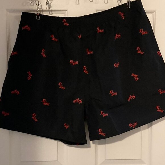 SUPER RARE Dumbgood Friday the 13th Swim Trunks with insert - Picture 1 of 4